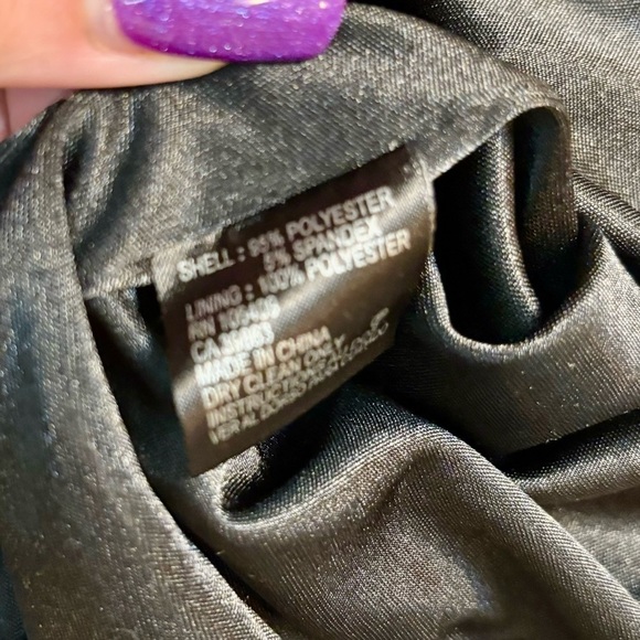 NWT Tahari Dress Sz 2 Arthur S. Levine Black White Geometric Lines Short Slv ASL - Picture 13 of 16